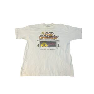 🏎️ VINTAGE 90s THE ROD GARAGE TEE XXL- DES MOINES, IA 🏎️
